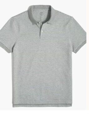 Mens J.Crew Flex Pique Polo Shirt Size L